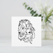 Ich bin LEO Feiertagskarte (Stehend Vorderseite)