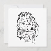 Ich bin LEO Feiertagskarte (Vorderseite)