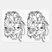 Ich bin LEO Geschenkpapier Set (Vorderseite 2)