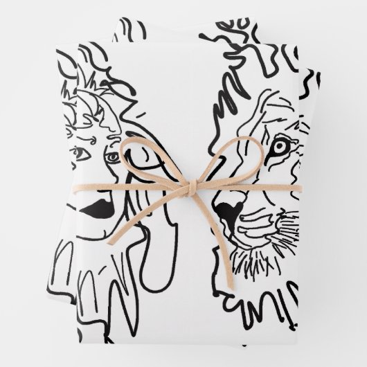 Ich bin LEO Geschenkpapier Set (Beispiel)