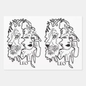 Ich bin LEO Geschenkpapier Set (Vorderseite)