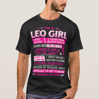 Ich bin Leo Girl Leo Geburtstag T-Shirt