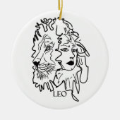 Ich bin LEO Keramik Ornament (Vorne)