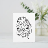 Ich bin LEO Postkarte (Stehend Vorderseite)