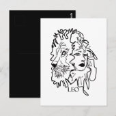 Ich bin LEO Postkarte (Vorne/Hinten)