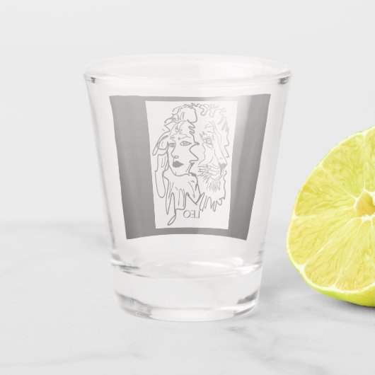 Ich bin LEO Schnapsglas (Rückseite)