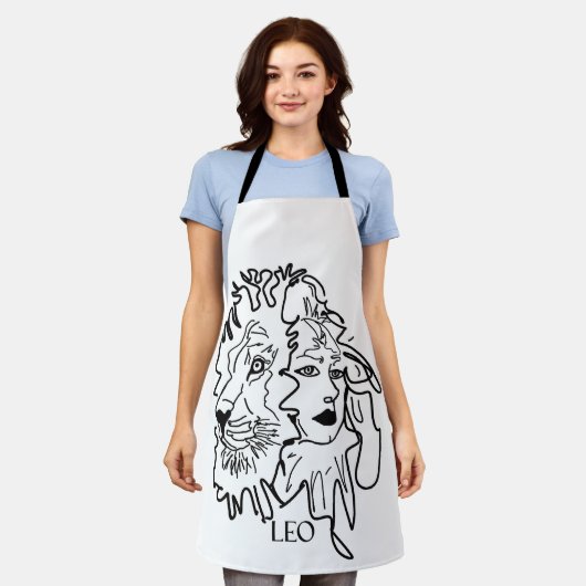 Ich bin LEO Schürze (Getragen)