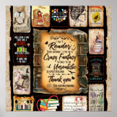 Ich bin Leser, buche Lover Blanket. Poster (Vorne)