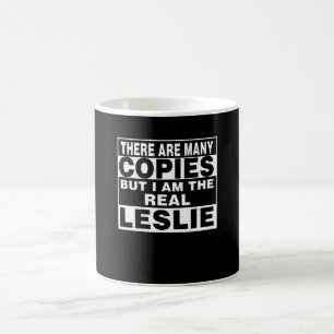 Ich bin Leslie Funny Personalisiertes Geschenk Kaffeetasse