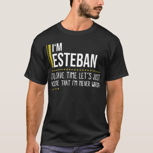 Ich bin Lesteban, um die Zeit Retten, nehmen wir e T-Shirt (Vorderseite)