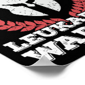 Ich bin Leukämie Warrior Leukämie Bewusstsein Poster (Ecke)