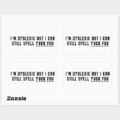 Ich bin lexikalisch, aber ich kann noch immer Yuck Rechteckiger Aufkleber (Blatt)