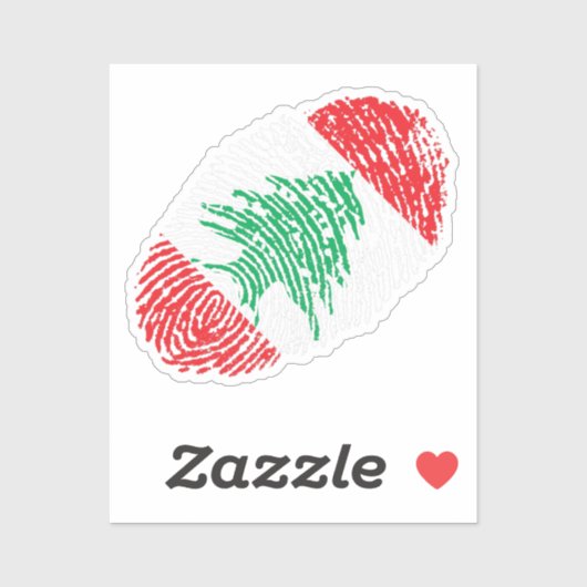 Ich bin Libanese Aufkleber (Blatt)