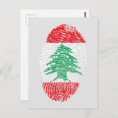 Ich bin libanesische Postkarte (Vorne/Hinten)