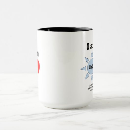 Ich bin Liebe, ich bin Light Coffee Tasse (Zentrum)