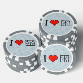 Ich bin Liebe im Gefängnis Pokerchips (Stapel)