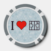 Ich bin Liebe im Gefängnis Pokerchips (Rückseite)