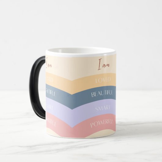 Ich bin Liebe schöne kluge Tasse (Vorderseite Links)