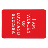 Ich bin Liebe und Erfolg wert Magnet (Horizontal)
