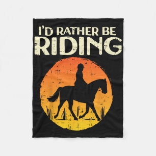 Ich bin lieber mit Susnet Horseck Reitmannen Fleecedecke