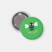 Ich bin Liebesbienenmagnet Magnet (Vorderseite/Rückseite)