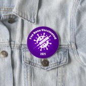 Ich bin Lila geimpft worden Button (Beispiel)