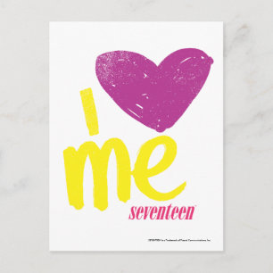 Ich bin Lila/gelb Postkarte