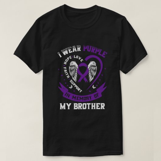 Ich bin Lila in Erinnerung an meinen Bruder Bauchs T-Shirt (Design vorne)