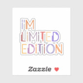 Ich bin limitiert Edition farbiges Inspiration-Spr Aufkleber (Blatt)