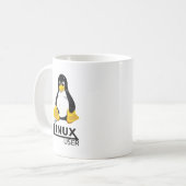 Ich bin Linux-Benutzer Kaffeetasse (Vorderseite Links)