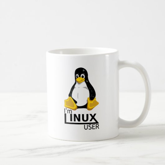 Ich bin Linux-Benutzer Kaffeetasse (Rechts)