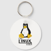 Ich bin Linux-Benutzer Schlüsselanhänger (Vorderseite)