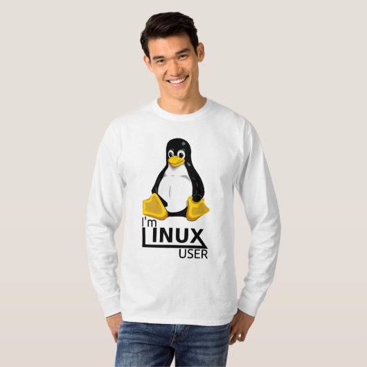 Ich bin Linux-Benutzer T-Shirt (Vorne ganz)