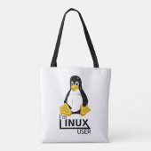 Ich bin Linux-Benutzer Tasche (Rückseite)