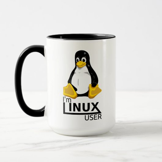 Ich bin Linux-Benutzer Tasse (Links)
