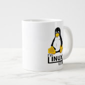 Ich bin Linux User Jumbo-Tasse (Vorderseite Rechts)