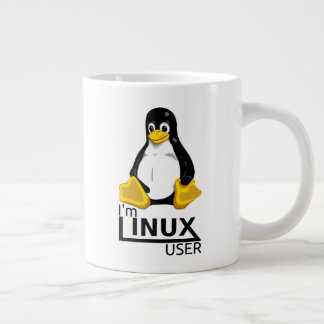 Ich bin Linux User Jumbo-Tasse
