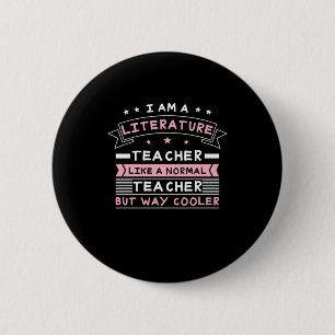 Ich bin Literaturlehrer Button