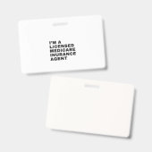 ICH BIN LIZENZIERTER MEDIZINVERSICHERUNGSAGENT AUSWEIS (Front & Back)