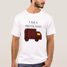 Ich bin Lkw-Vater "Brown Truck" - Schwarzer Text T-Shirt
