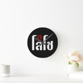 Ich bin LOSO Thai Language Script-Hersteller Runde Wanduhr (Zuhause)