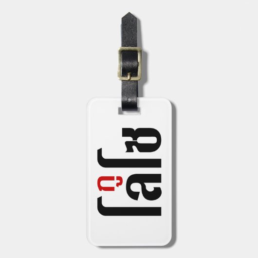 Ich bin LOSO thailändische Skripthersteller Gepäckanhänger (Vorderseite vertikal)