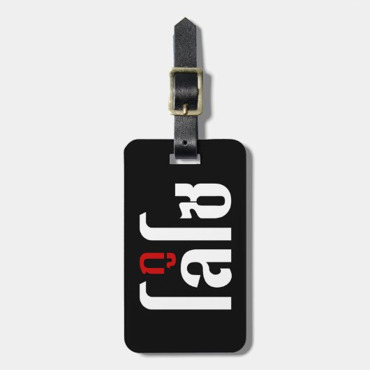 Ich bin LOSO thailändische Skripthersteller Gepäckanhänger (Vorderseite vertikal)