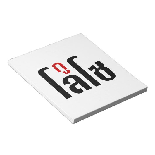 Ich bin LOSO thailändische Skripthersteller Notizblock (angewinkelt)