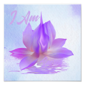 Ich bin Lotus Violette Flamme Fotodruck