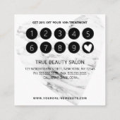 Ich bin Loyal Babe Gold Marble Herz Kunde Treuekarte (Rückseite)