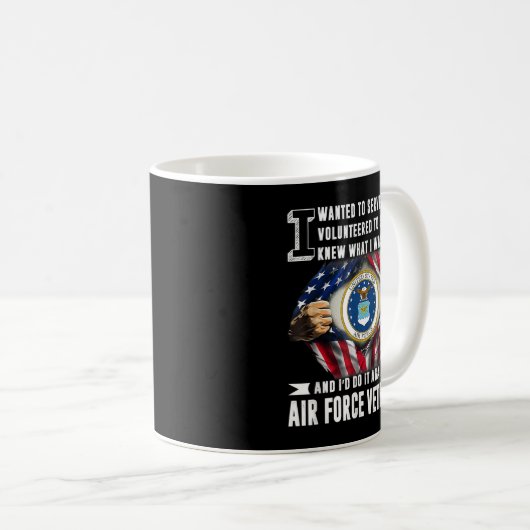 Ich bin Luftwaffenveteran Kaffeetasse (VorderseiteRechts)