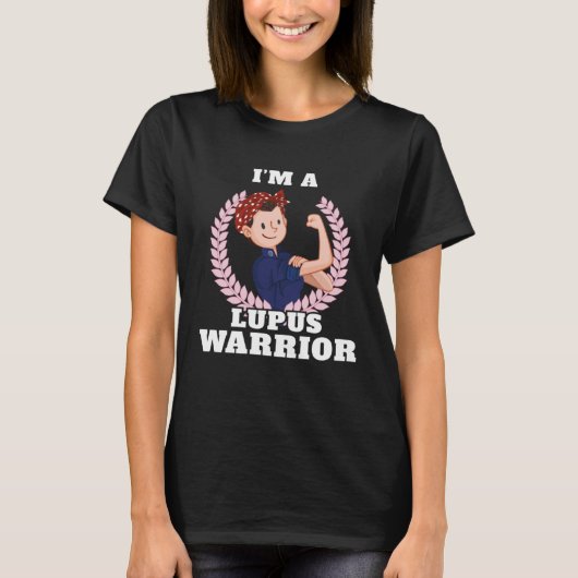 Ich bin Lupus Warrior Lupus Awareness T-Shirt (Vorderseite)