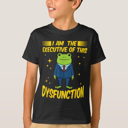 Ich bin lustig, bin Executive Dysfunction Frosch M T-Shirt (Vorderseite)