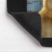 Ich bin lustig, warte, Goated, denkender Affe Meme Mousepad (Ecke)